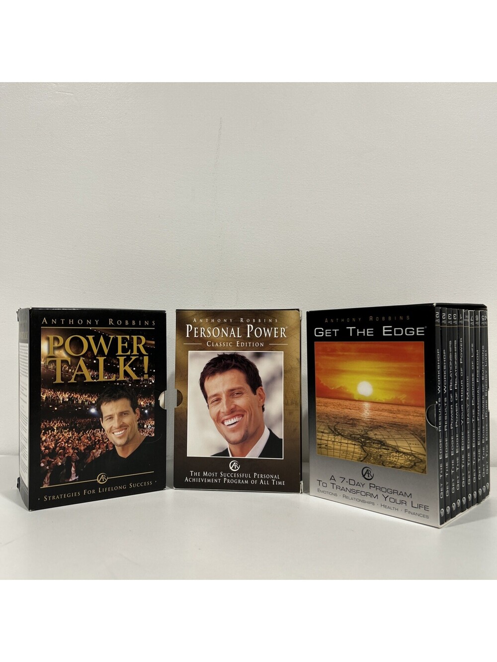 Anthony Robbins Audio Series DVDs Power Talk Personal Power Get The Edge